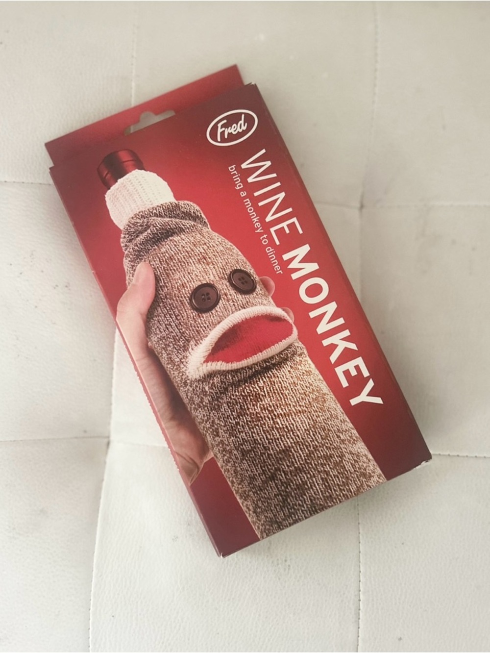 Sock Monkey Wine Monkey Wine Bottle Cover New